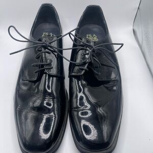 Jos. A. Bank Black Oxford Shoes Sleek Polished Leather